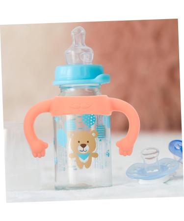 Abaodam 2 Pcs Silicone Bottle Handle Milk Bottle Holder Soft Feeding Bottles Handles Feeding Bottles Holder Silicone Feeding Bottles Handle Silica Gel Wide Mouth Silicone Soft 14.00X5.00X5.00CM As Shown - Buy Online on GoSupps.com
