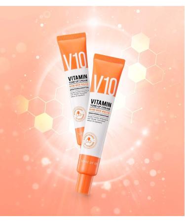 Some By Mi V10 Vitamin Tone-Up Cream 50ml - Brightening & Moisturizing Skincare - Buy Online on GoSupps.com