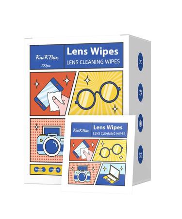 100 pieces of portable disposable glass cleaning towels paper-anti-fitting cleaning towels to clean glasses lenses cameras cell phones and more