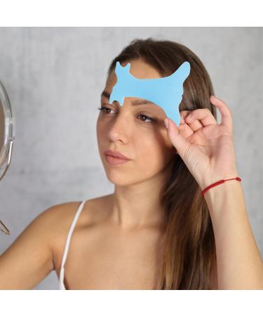 Eyebrow Template Eyebrow Drawing Guide Eyebrow positioning ruler makeup guide for defined eyebrow eyelashes lip contour Light Blue - Buy Online on GoSupps.com