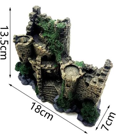 Gotiso Aquarium Castle Decoration - Classic Harz Ornaments for Fish & Turtles | Enhance Your Aquarium with Stunning Accessories - Buy Online on GoSupps.com