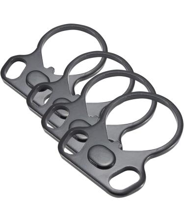 4 Pcs Two Point Slings Adapters - Steel Connection for Outdoor Sports - Black - Buy Online on GoSupps.com