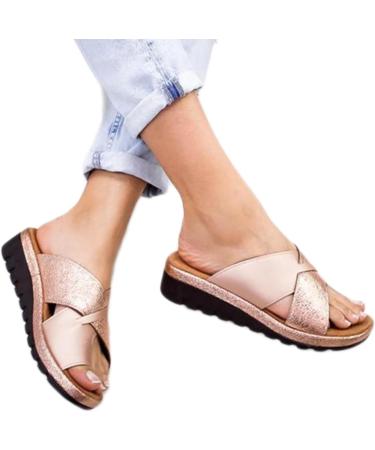 Bunion Corrector Beach Sandals - Women's Summer Strappy Flip Flops & Lightweight Orthopedic Slippers for Hallux Valgus - Buy Online on GoSupps.com