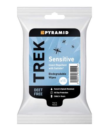 Pyramid Trek Sensitive DEET Free Mosquito/Insect Repellent Wipes