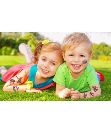 60PC Spiderman Temporary Tattoos for Kids - Cartoon Tattoos for Girls & Boys, Party Favors & Decorations - Buy Online on GoSupps.com