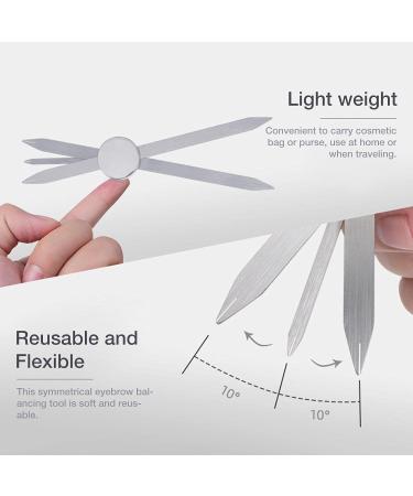 sillervan Isometric Eyebrow Ruler Adjustable Size Eyebrow Card with Multiple Functions Biological - Buy Online on GoSupps.com