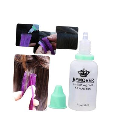 MAGICLULU Hair Remover Toupee Remover Braided Hair Tie Tape-in Hair Extensions Remover Lace Wig Remover Hair Extension Remover Braid Wigs Tape in Extensions Remover Front Lace Wig Glue medium As Shown