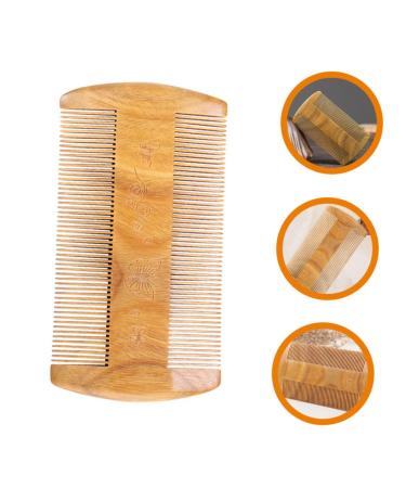 Angoily Sandalwood Beard Comb for Men | Durable 3-Stitch Green Mustache & Beard Care Tool - Buy Online on GoSupps.com
