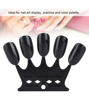 Nail Art Tips - 10pcs Black Nail Sticks Display for Polish & Gel - Perfect Manicure Practice Tool - Buy Online on GoSupps.com