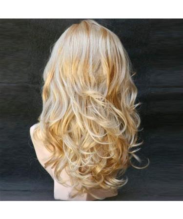 ColorfulPanda Long Curly Blonde Wig for Women - Heat Resistant Synthetic Wig for Cosplay and Halloween - Buy Online on GoSupps.com