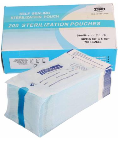 200pcs 90 X 165mm Self Pouches for Offices Autoclave Sterilizer Bags Pouch for Dentist Tools Cleaning Tools  - Buy Online on GoSupps.com