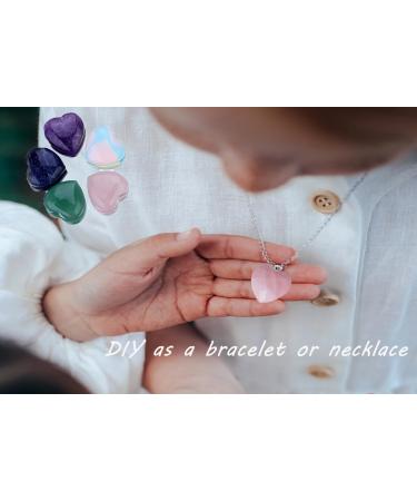 MAIBAOTA Unakite Healing Crystals Gemstones Pocket Gifts Heart-Shaped Nature Spiritual Energy for Women Men Reiki Divination Balancing Yoga Meditation 10PCS - Buy Online on GoSupps.com