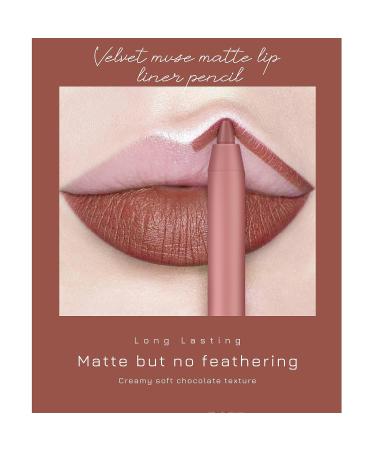 FREEORR Creamy Lip Liner Pencil - Long Lasting Matte Formula with Sharpener - Buy Online on GoSupps.com