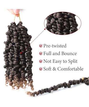 Pre-twisted Passion Twist Crochet Hair 6 Inch 9 Packs Ombre Blonde - T27 (Pack of 9) - Buy Online on GoSupps.com