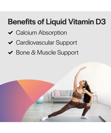 PureFormulas Liquid Vitamin D3 for Bone Health Supplement, Non-GMO Vitamin D3 Drops to Support Calcium Absorption, Easy-to-use Dropper Bottle, Kosher, GMP Assured, 2 Fl. Oz (60 ml) - Buy Online on GoSupps.com