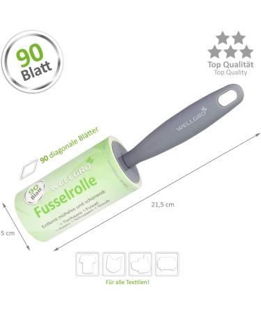 WELLGRO Set of 10 Lint Rollers - 900 Sheets Easy Removal 2 Dispensers | International Shipping - Buy Online on GoSupps.com