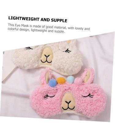 FOMIYES 6 Pcs Sherpa Fleece Eye Masks Plush Sleep Masks for Women & Kids Travel-Friendly Animal Sleeping Masks - Buy Online on GoSupps.com