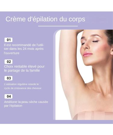 Hair Removal Cream - Facial Hair Remover - Painless Hair Removal Lotion for Legs Bikini Line Underarms Back Face Skin Care Intimate Areas - Buy Online on GoSupps.com