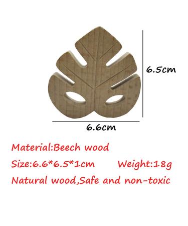 5pcs Cartoon Wood Leaf Animal Shape Beech Wooden DIY Necklace Pendant - Buy Online on GoSupps.com