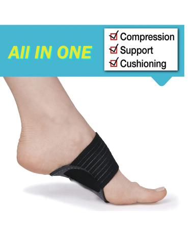 Arch Support Inserts for Plantar Fasciitis Relief | Orthotic Compression for Flat Feet Heel Pain & Fallen Arches - Men & Women - Buy Online on GoSupps.com