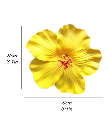 Buy Yellow Flowers Hair Clip - Multi-Colored Roses Hair Accessories for Women & Girls - Perfect for Parties Beach & Weddings - Buy Online on GoSupps.com