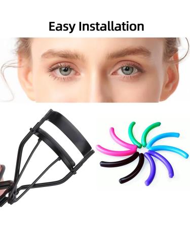 24 Piece Eyelash Curler Refills Pads Eyelash Curler Refills Pads Silicone Curler Replacement Pads for Universal Eyelash Curler with Clear Storage Box - Buy Online on GoSupps.com