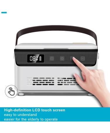 Portable Medicine Cooler Box with LCD Touch Screen - Ideal for Home & Travel | Double Layer Celsius Temperature Control - Buy Online on GoSupps.com