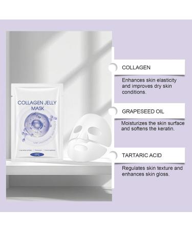 Peel-Off Face Mask Moisturizing and Brightening Facial Care | Enveloping Moisturizing Gel Mask For Dry and Oily Sensitive Skin Young Girls Daily Night and Travel Use - Buy Online on GoSupps.com