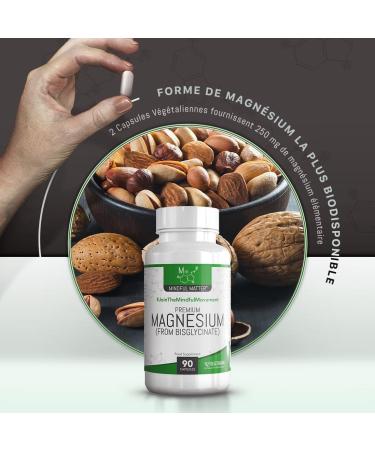 MM Magnesium Bisglycinate | 90 Capsules Magnesium Bisglycinate - 250mg Magnesium Glycinate Per Serving | Magnesium Bisglycinate | Non-GMO Gluten Free Dairy Free | Made in UK - Buy Online on GoSupps.com