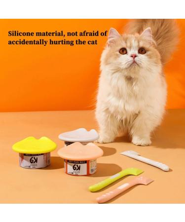 JOCXZI Pet Food Can Lid Set 1 Piece Pet Food Can Lid with 1 Spoon for Can Food Silicone Pet Can Lid with Spoon Can Lid for Dog and Cat Food Fits - Buy Online on GoSupps.com