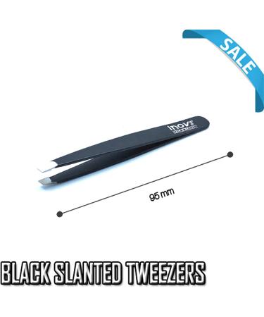 4 Inches Eyebrow Tweezers - Plucking 2 Pieces Set for Ingrown Hair and Facial Hair - Eyebrows Plucking Beauty Tool - Orange Leather Pouch - Buy Online on GoSupps.com