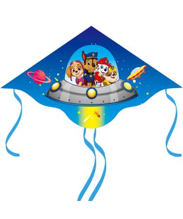 Coqoyo dragon children Dog Patrol Children's Dragons Insliner Flight Dragons With Handle Lines and 4 Cocks for Beach and Outdoor activities Cute Cartoon Anime Kite for Beginners from 3 years