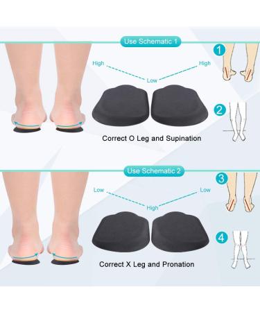 Haofy Gel Heel Pillow for Heel Spurs - 2 Pairs Orthopedic Insoles for Achilles Support - Over Supination & Pronation - Black (4 Pack) - Buy Online on GoSupps.com