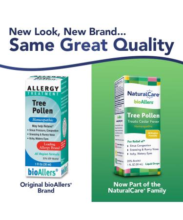 Buy NatraBio BioAllers Tree Pollen Allergy Treatment - 1 fl oz (30 ml) - Buy Online on GoSupps.com