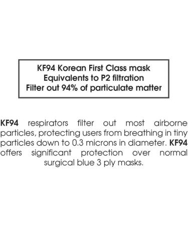 GoodDay English Black KF94 Dust Face Mask - 10 Pack for Adults - Large Size - International Shipping Available - Buy Online on GoSupps.com