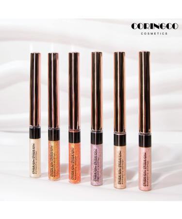 CORINGCO Eye Glitter Liquid Eyeshadow Sparkle | Shabam Shabam Romantic Glitter Shadow 03 Sunset Light - K Beauty Makeup - Buy Online on GoSupps.com