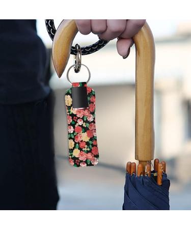Dajingkj Chapstick 2-Pack Polyester Keychains with Metal Ring for Lip Balm Red and Yellow Rose Red Yellow - Buy Online on GoSupps.com