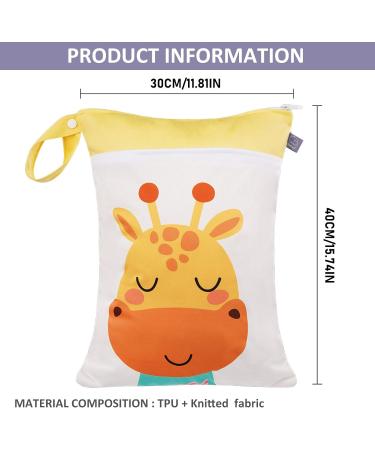 Seaur Waterproof Diaper Bag & Wet Bag | Ideal for Daycare Beach Gym - 30x40cm - Buy Online on GoSupps.com