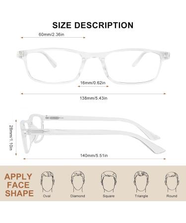 Okh Blue Light Blocking Glasses for Men & Women - Anti-Glare Gaming & Computer Eyewear Round & Rectangle Styles - Reduce Eye Strain & Headaches - Buy Online on GoSupps.com
