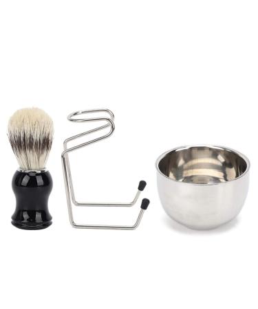 3pcs/set Shaving Bowl Shaving Tool Set Practical Shaving Set Stainless Steel Bowl Shaving Tool Set Father Men