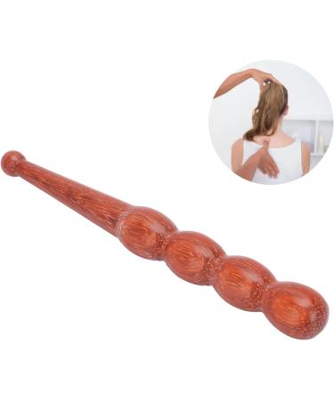Ergonomic Wooden Massage Tab for Foot Reflexology - Mahogany Wave Design for Back & Neck Relief - Buy Online on GoSupps.com