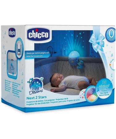 Chicco Next2Stars Baby Night Light Blue - Star Projector for Cots | Sound Sensor, 3 Light Effects, Music - Buy Online on GoSupps.com