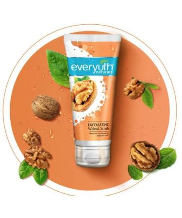 Everyuth Naturals Exfoliating Walnut Scrub 100g Pack of 3 - Buy Online on GoSupps.com