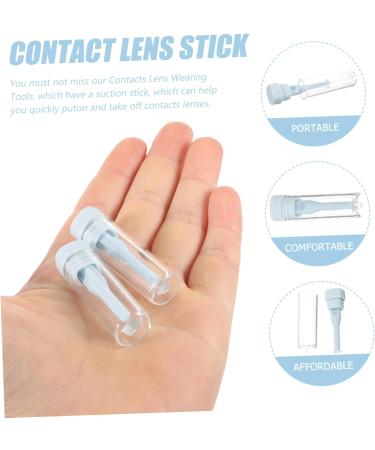Healeved 12pcs Tools Reusable Lens Lens Stick Removal Tool Convenient Lens Sticks Lens Wearing Rod Bulk Plastic Plunger Travel - Buy Online on GoSupps.com
