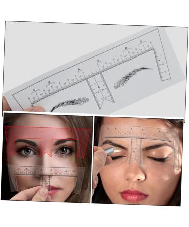 FOMIYES 100pcs Eyebrow Design Ruler Eyebrow Ruler Brow Template Drawing Tool Disposable Positioning Ruler - Buy Online on GoSupps.com