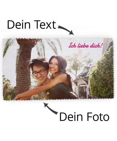 Personalized Microfiber Glasses Cleaning Cloth (10x15 cm) | Custom Photo Cleaning Cloth - Buy Online on GoSupps.com