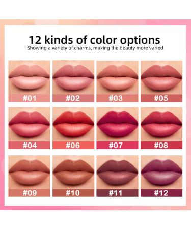 Shop Nude Color Matte Lip Liner Pencil Sets | Waterproof Retractable High Pigment for Long Lasting Daily Makeup - Buy Online on GoSupps.com