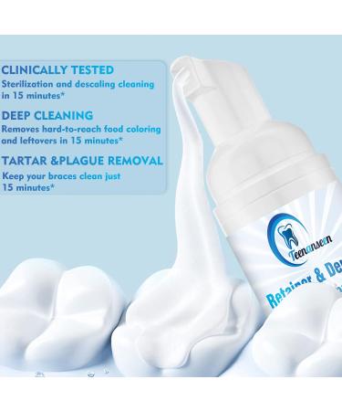 2 Pack Aligner Cleaner & Whitener Paste Foam for Dentures, Mouth Guards - Fast-Acting Retainer Alternative - Teeth Whitening & Bad Breath Fighting Formula - Buy Online on GoSupps.com
