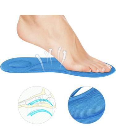Orthotic Arch Support Insole for Flat Feet - Memory Foam Shoe Pad for Plantar Fasciitis Comfort (Women's Blue) | International Shipping Available - Buy Online on GoSupps.com