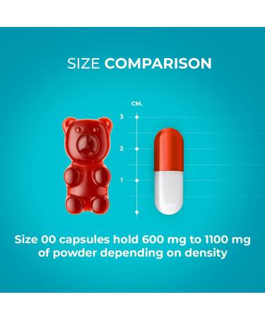 1000 Count Size 00 Clear Empty Gelatin Capsules - DIY Pure Bovine Pill Capsule Filling - Kosher, Halal, Gluten Free, Non-GMO Certified - Buy Online on GoSupps.com